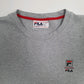 Mens Grey Fila  Crewneck Jumper