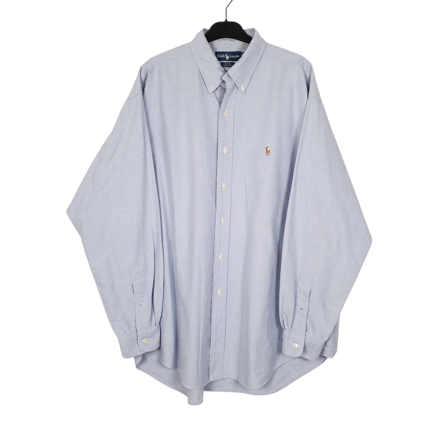 Mens Blue Ralph Lauren Oxford Long Sleeve Shirt