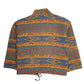 Mens Blue Texsana Fashion Vintage 90s Aztec Windbreaker  Coat