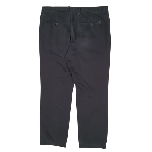 Mens Black Lacoste  Quarter Zip Trousers