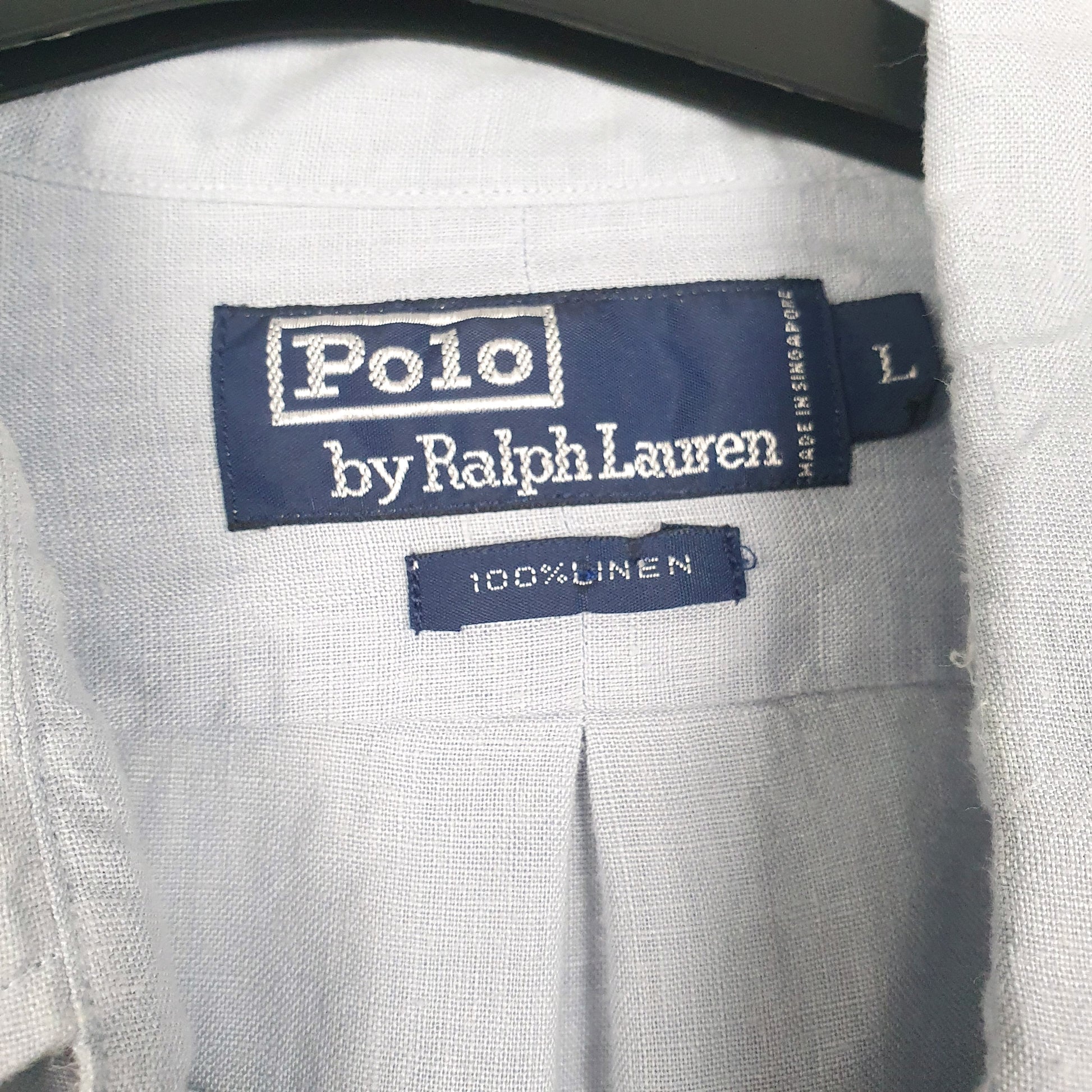 Mens Blue Polo Ralph Lauren Vintage 90s  Shirt