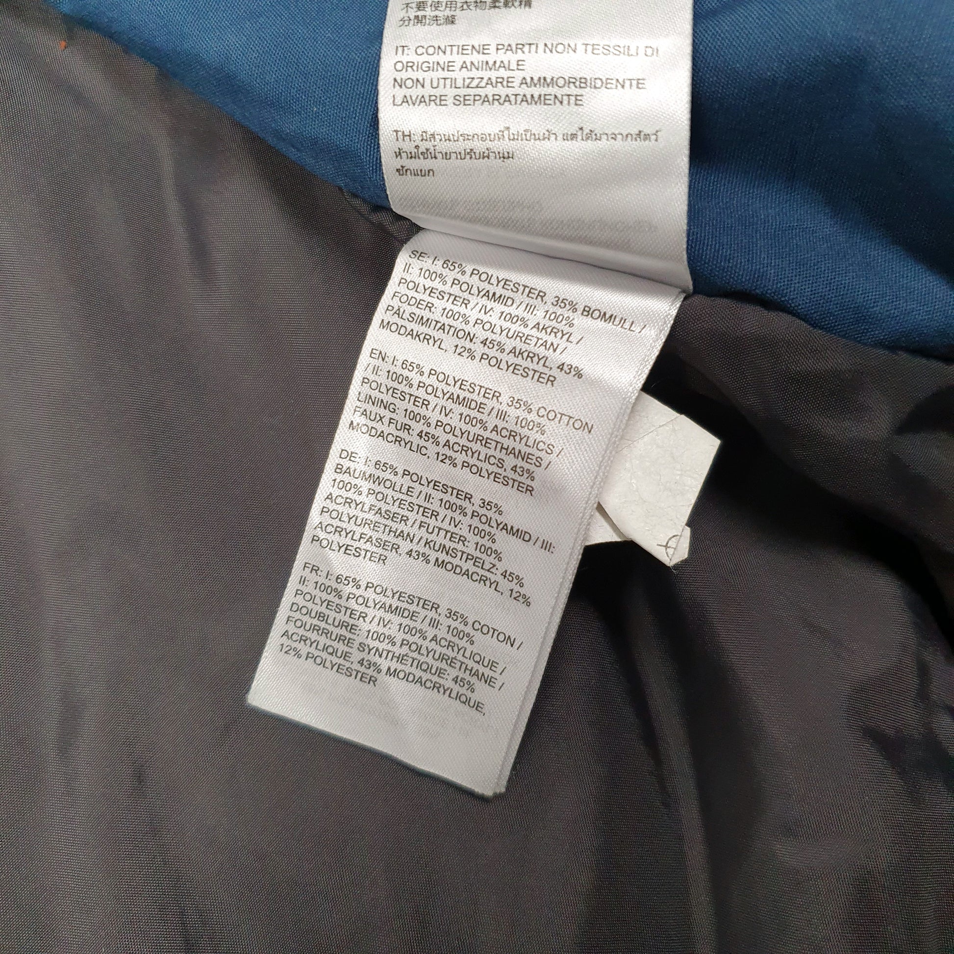 Mens Blue Fjallraven Barents  Coat