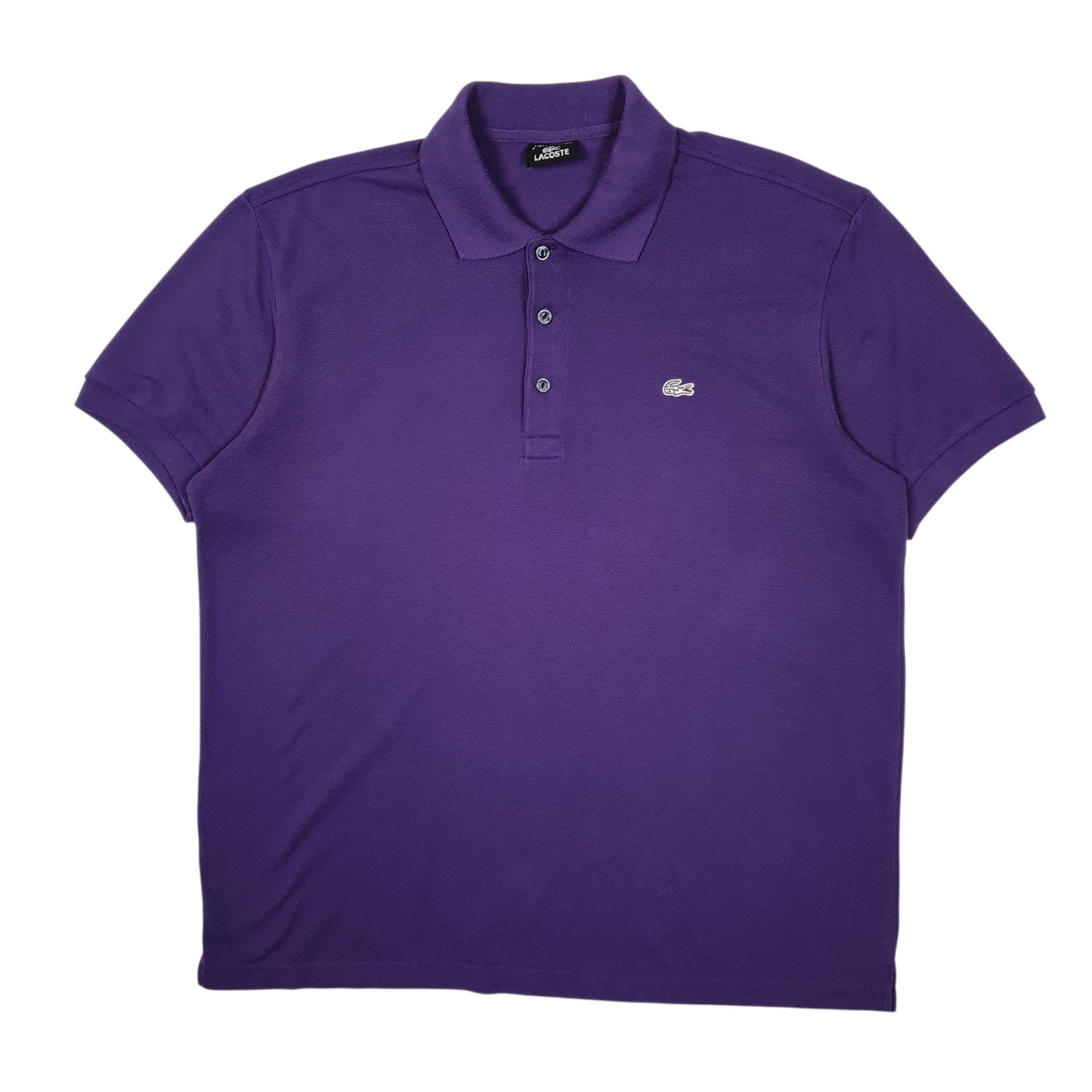 Mens Purple Lacoste Limited Edition Short Sleeve Polo Shirt