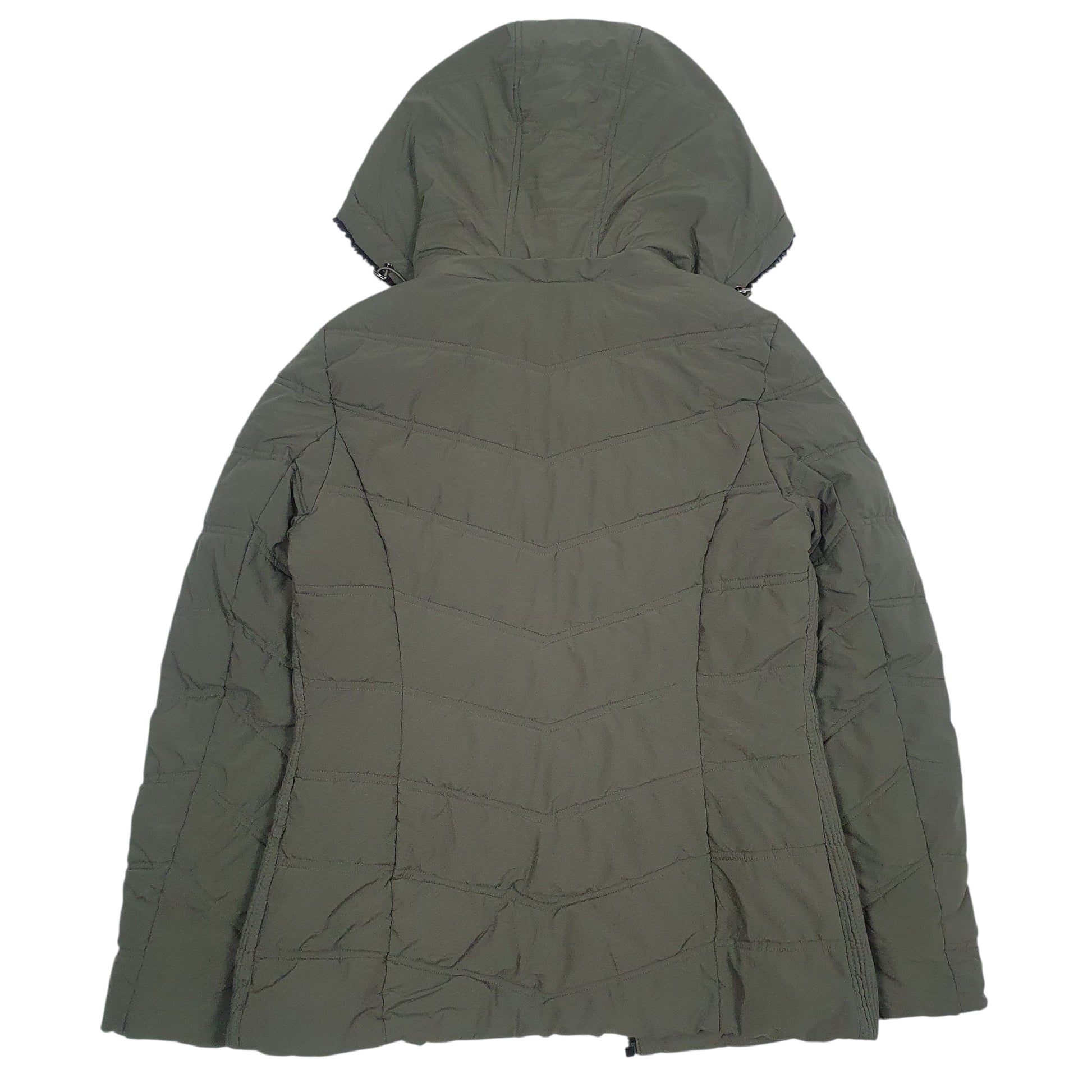 Womens Green Nautica  Full Zip Coat