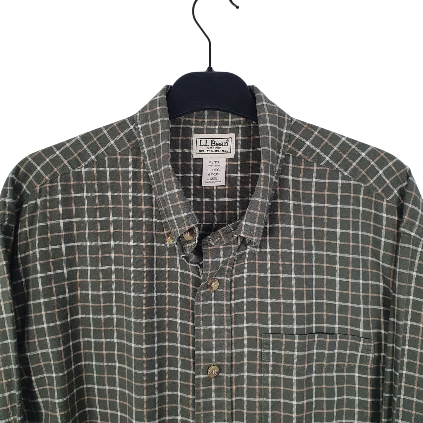 Mens Green L.L.Bean   Shirt