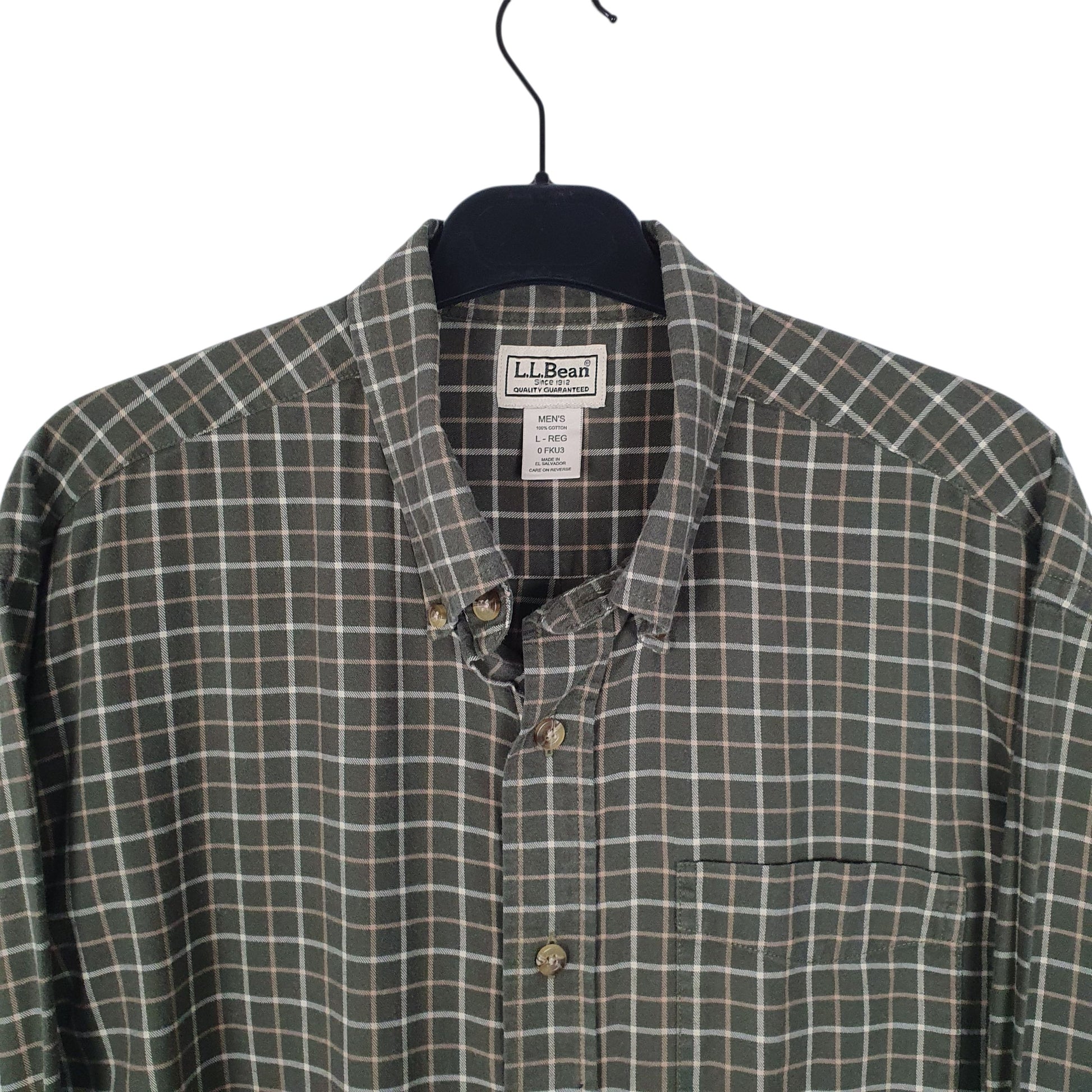 Mens Green L.L.Bean   Shirt