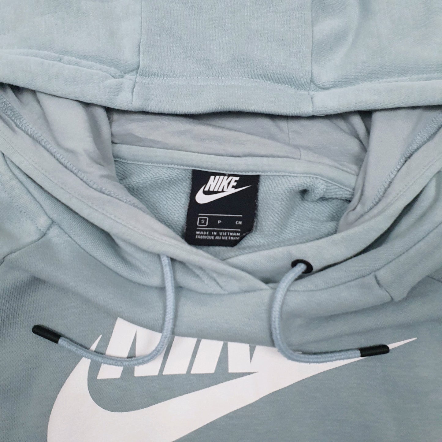 Womens Blue Nike Spellout Hoodie Jumper