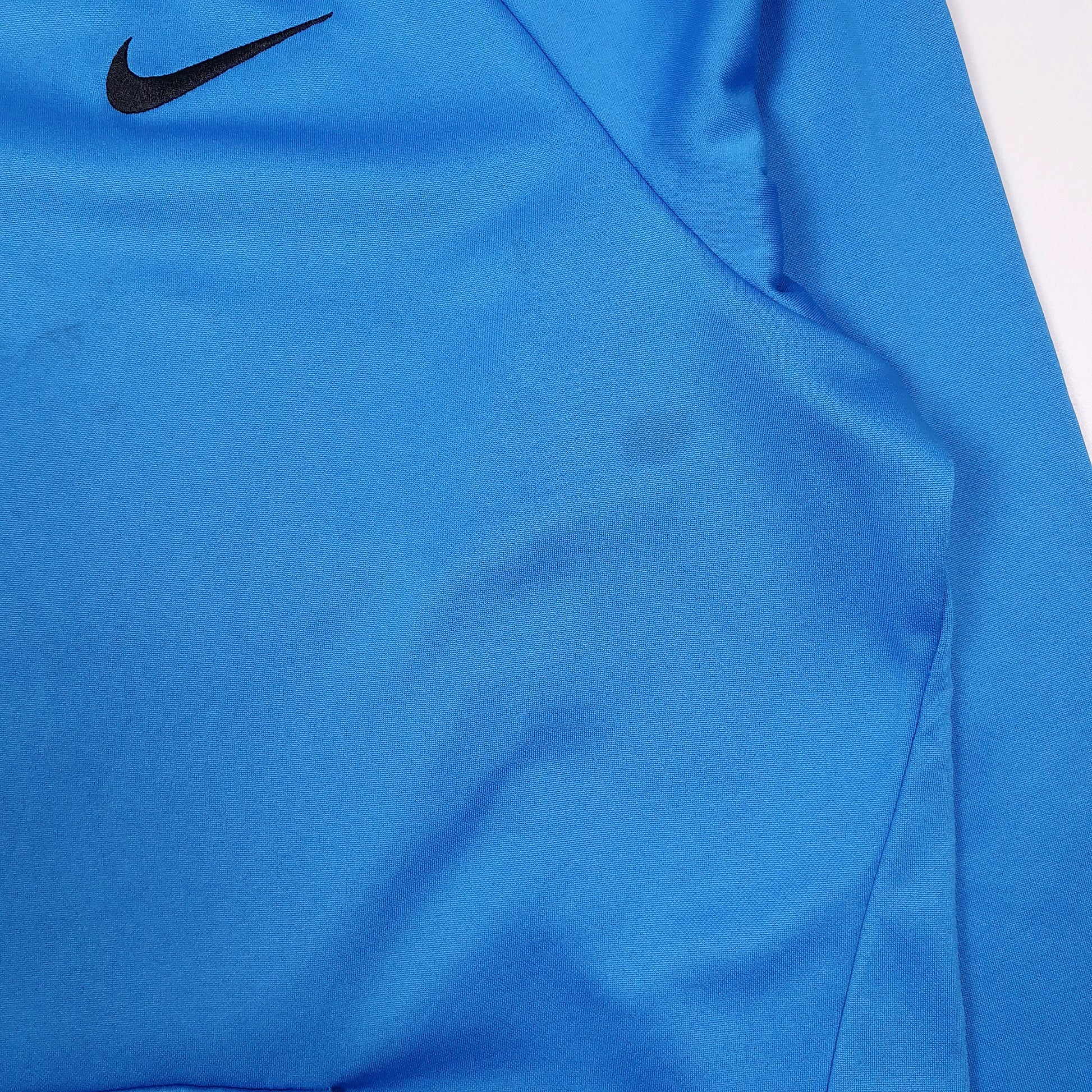 Mens Blue Nike Dri Fit Quarter Zip Jumper