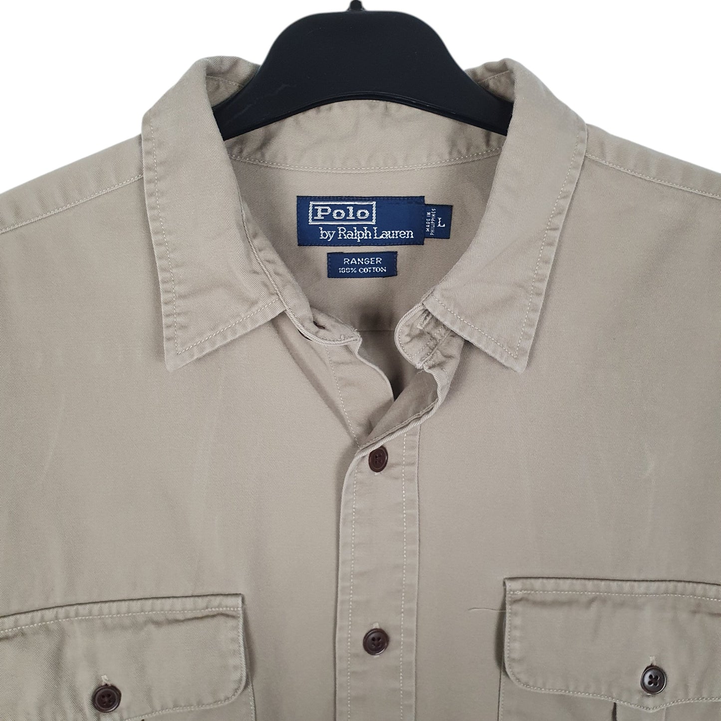 Mens Beige Polo Ralph Lauren Ranger Overshirt  Shirt