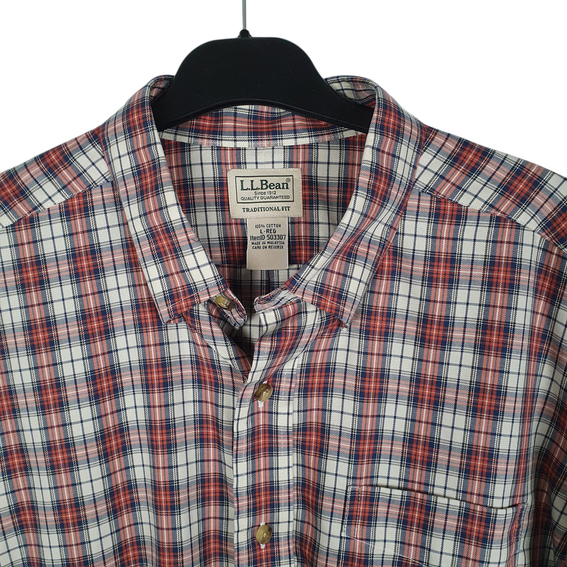 Mens Red L.L.Bean   Shirt