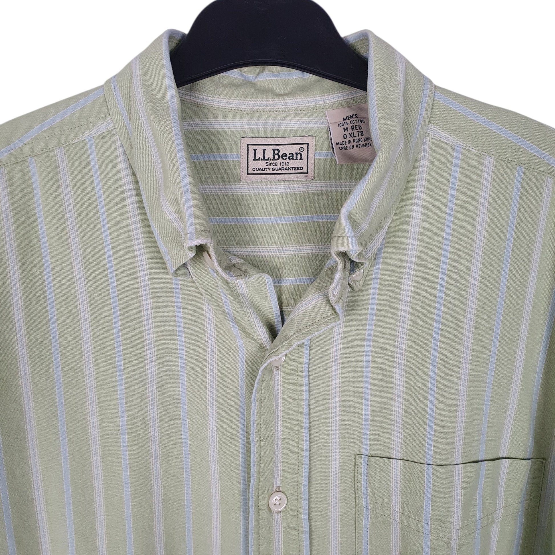 Mens Green L.L.Bean Vintage 90s  Shirt
