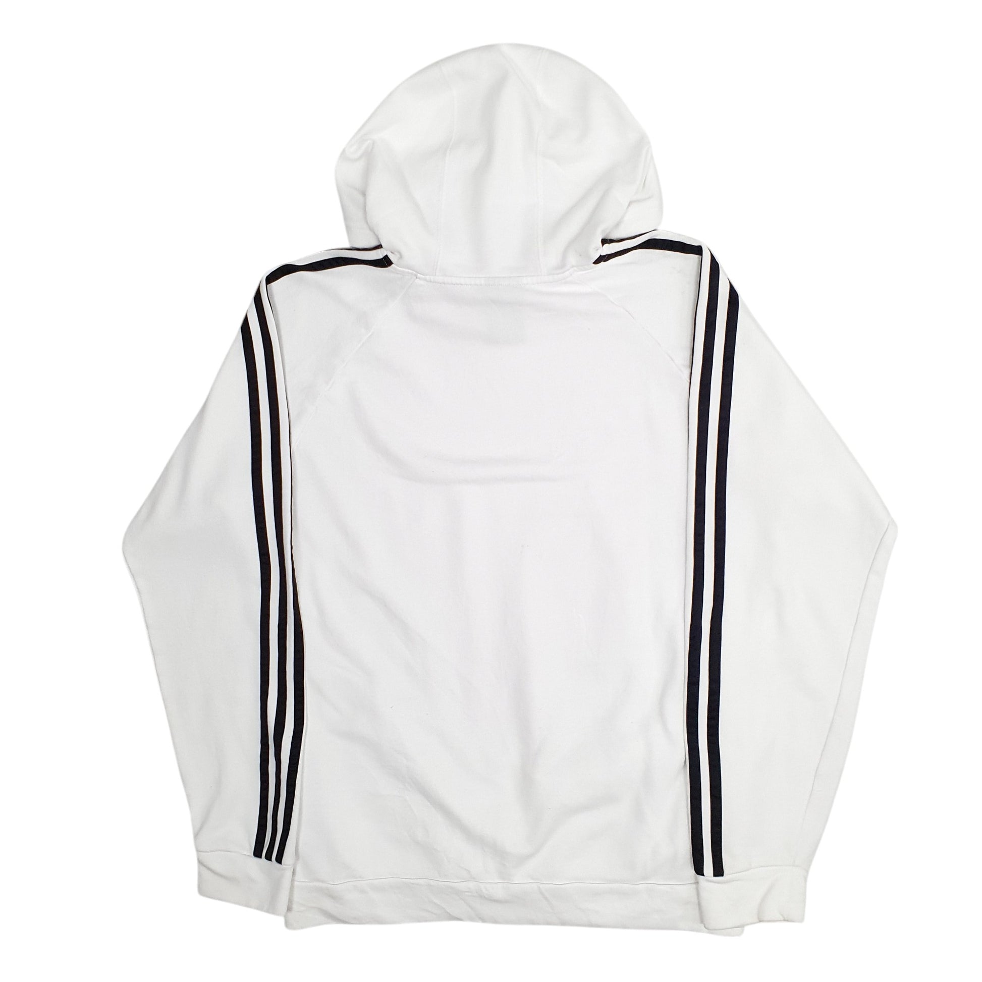 Mens White Adidas  Hoodie Jumper