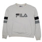 Womens White Fila  Crewneck Jumper