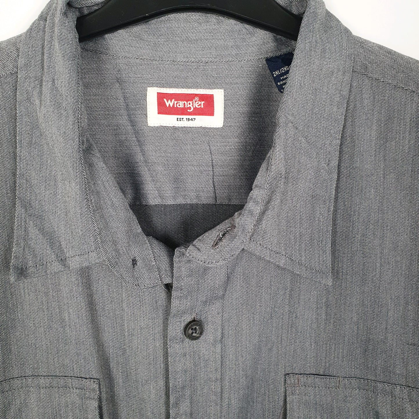Mens Grey Wrangler   Shirt