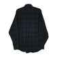 Mens Navy L.L.Bean Scotch Plaid Flannel  Shirt