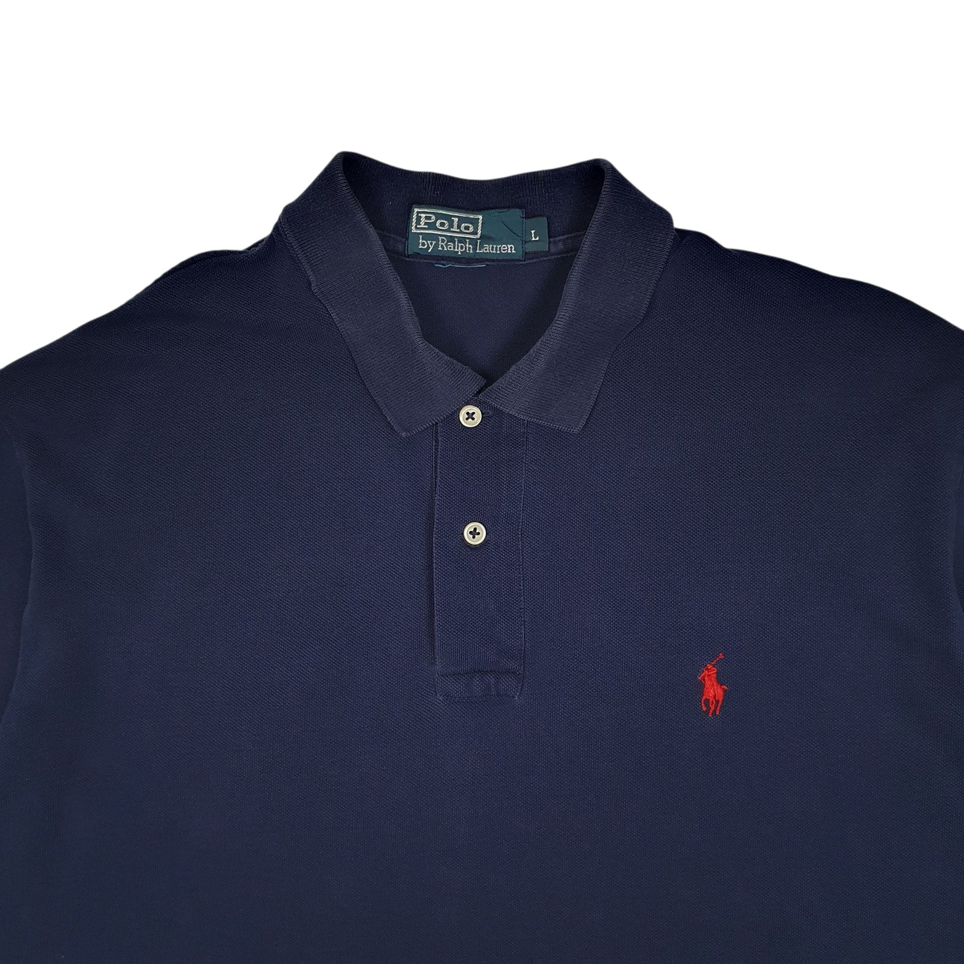 Mens Navy Polo Ralph Lauren  Full Zip Polo Shirt