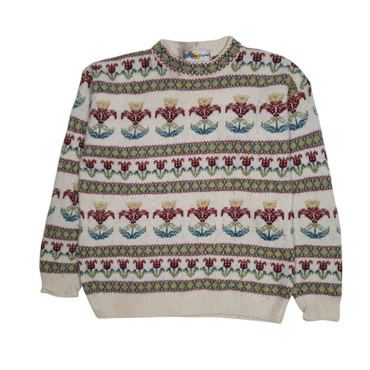 Mens Cream The Clever Shepherd  Crewneck Jumper