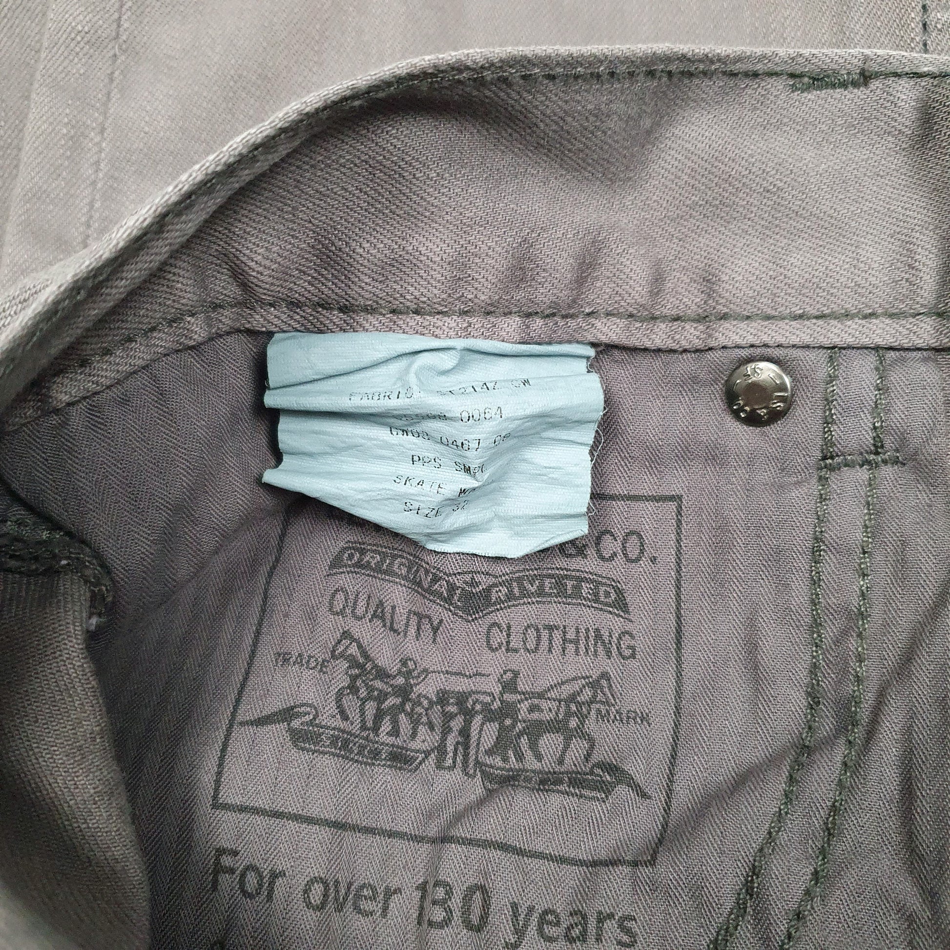 Mens Grey Levis   Jeans