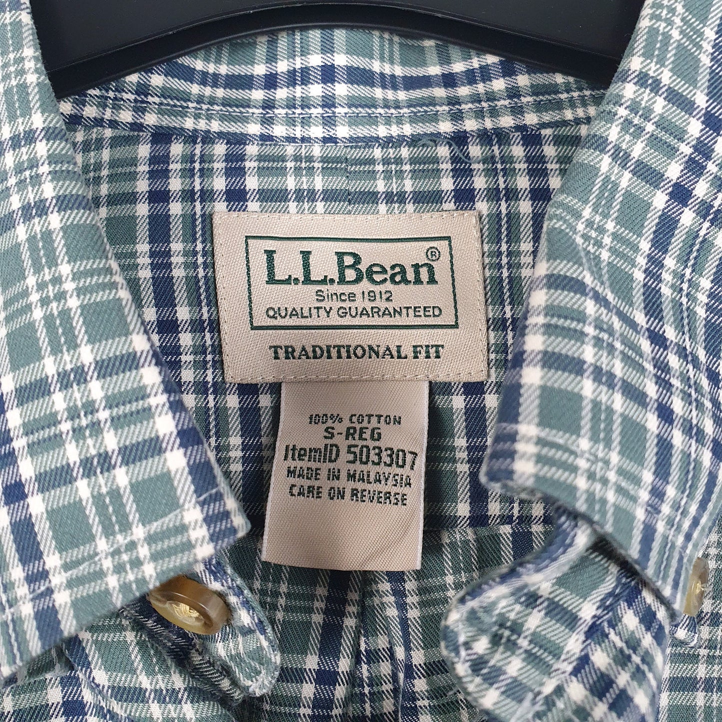 Mens Green L.L.Bean   Shirt
