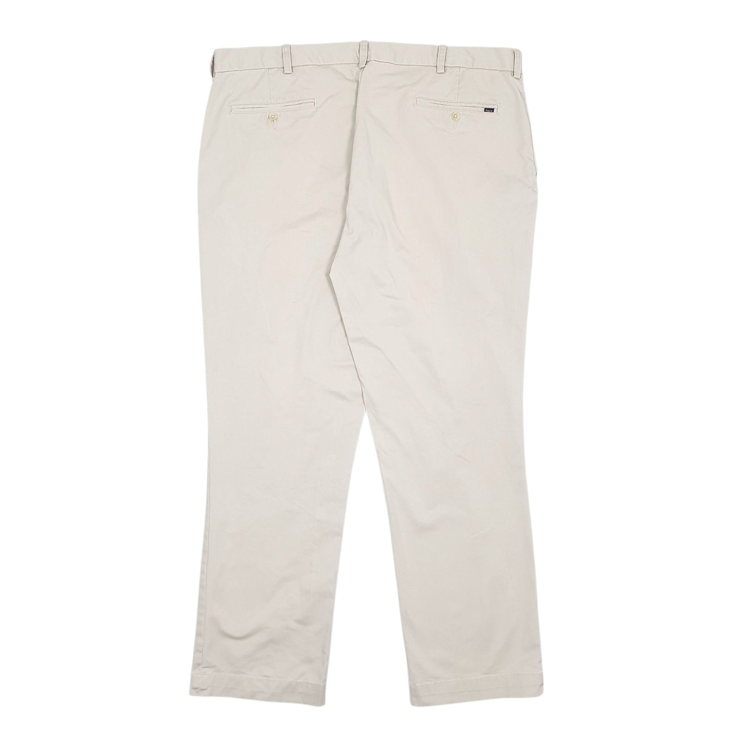 Mens Cream Polo Ralph Lauren Stretch Classic Fit  Trousers