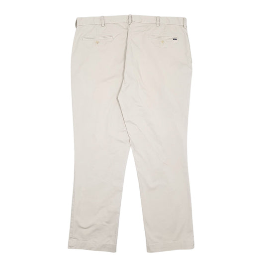 Mens Cream Polo Ralph Lauren Stretch Classic Fit  Trousers