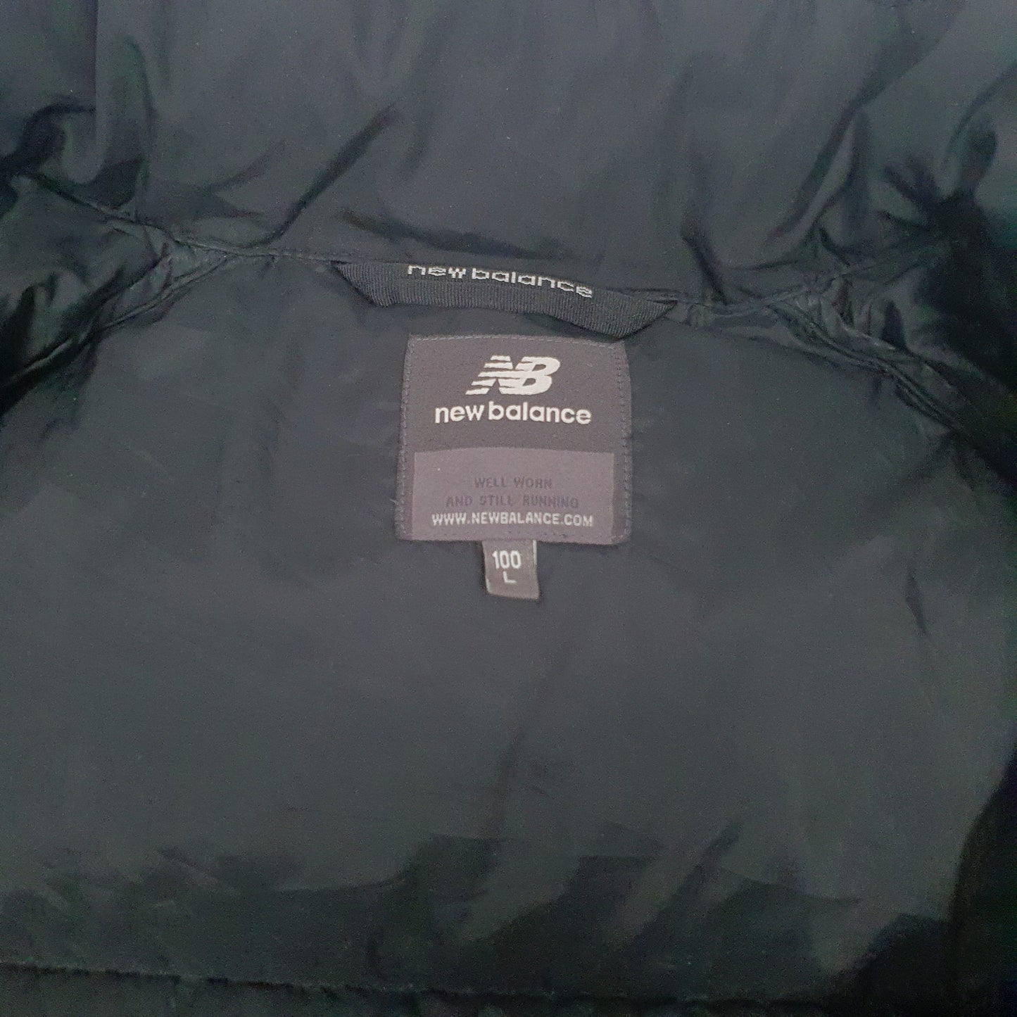 Mens Black New Balance  V Neck Coat