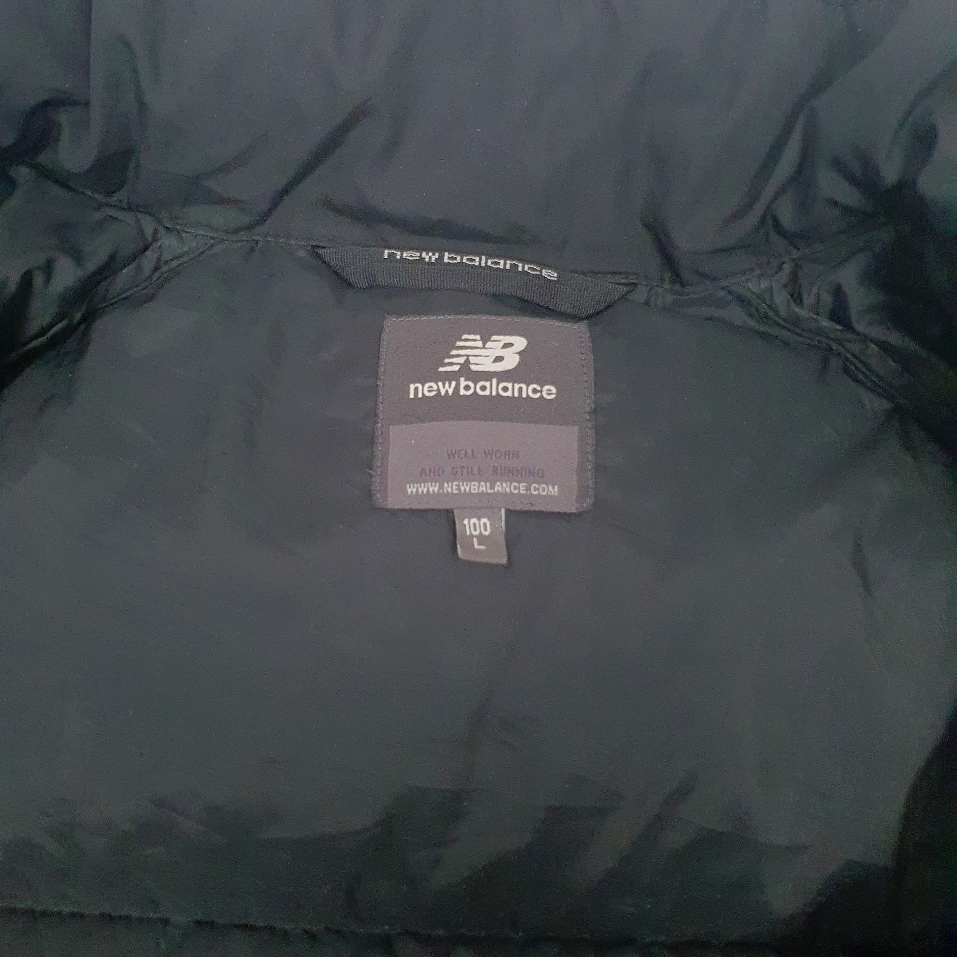 Mens Black New Balance  V Neck Coat