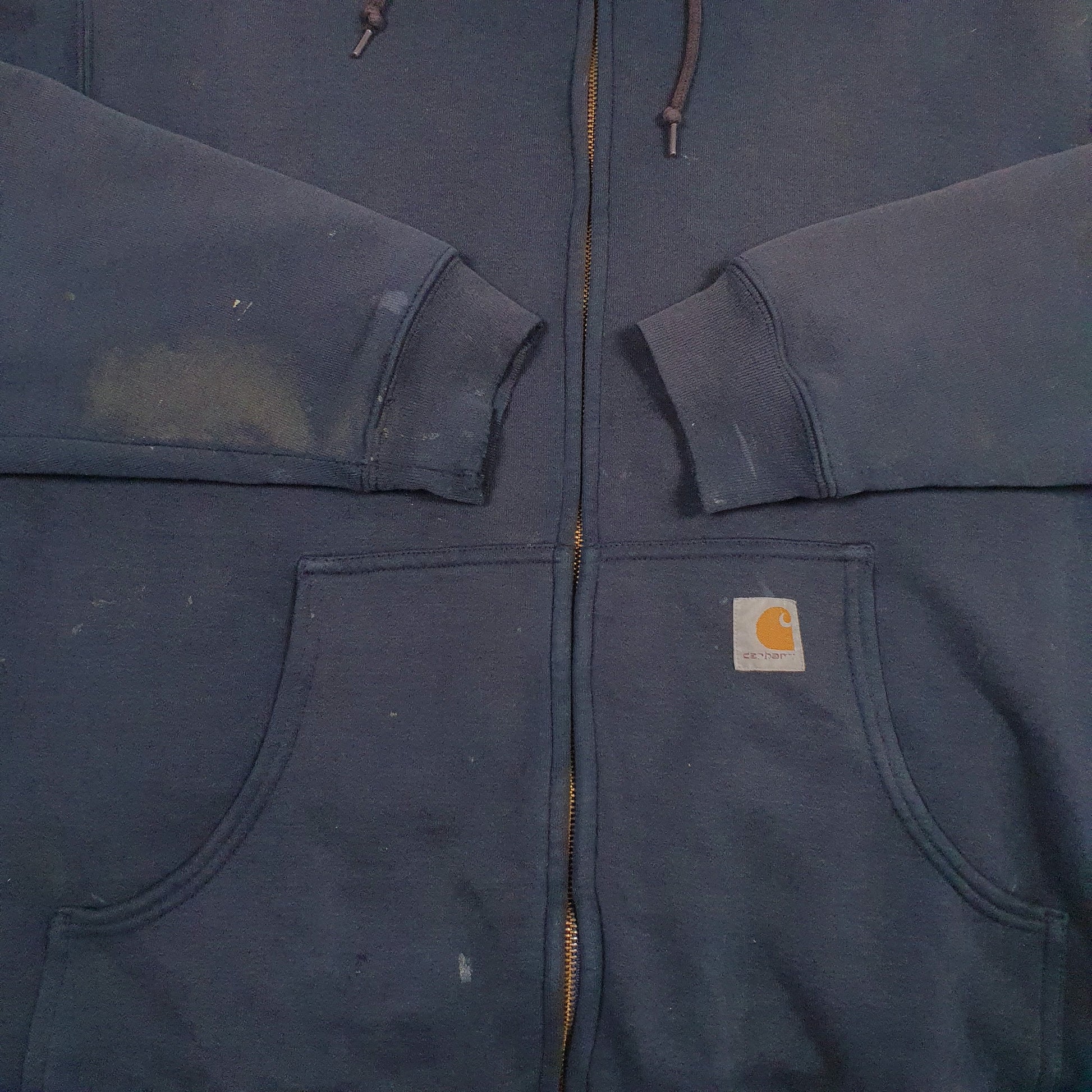 Mens Navy Carhartt Padded Full Zip Jumper