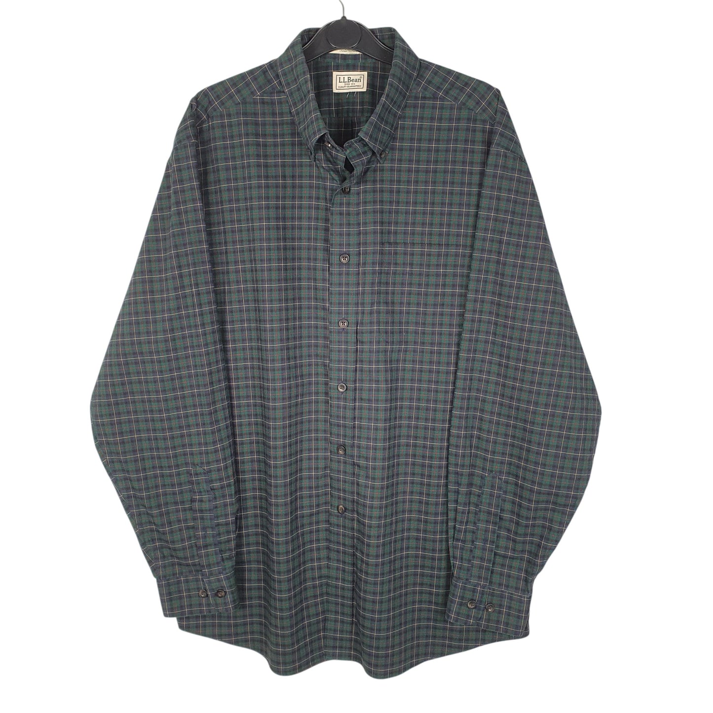 Mens Green L.L.Bean  Long Sleeve Shirt