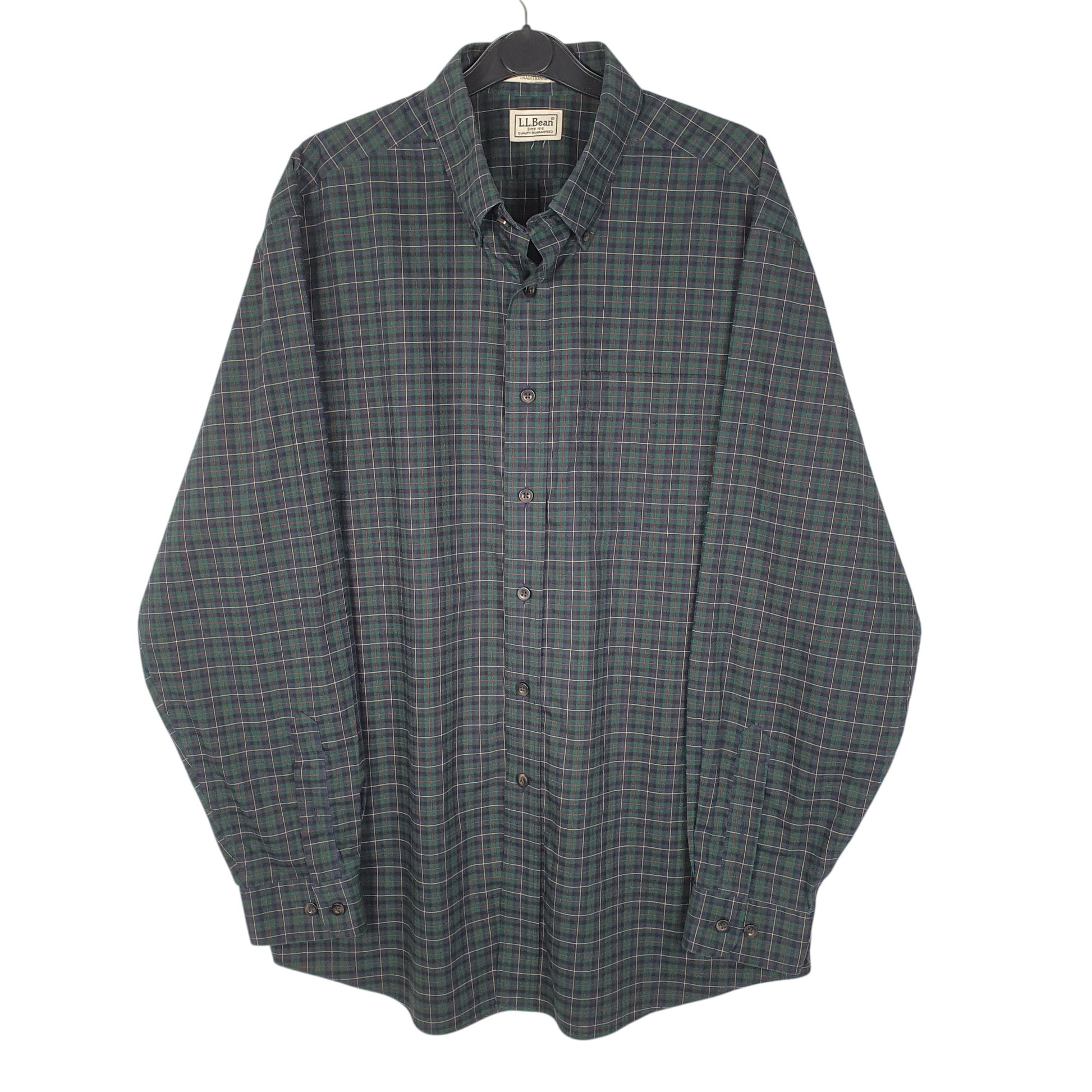Mens Green L.L.Bean  Long Sleeve Shirt