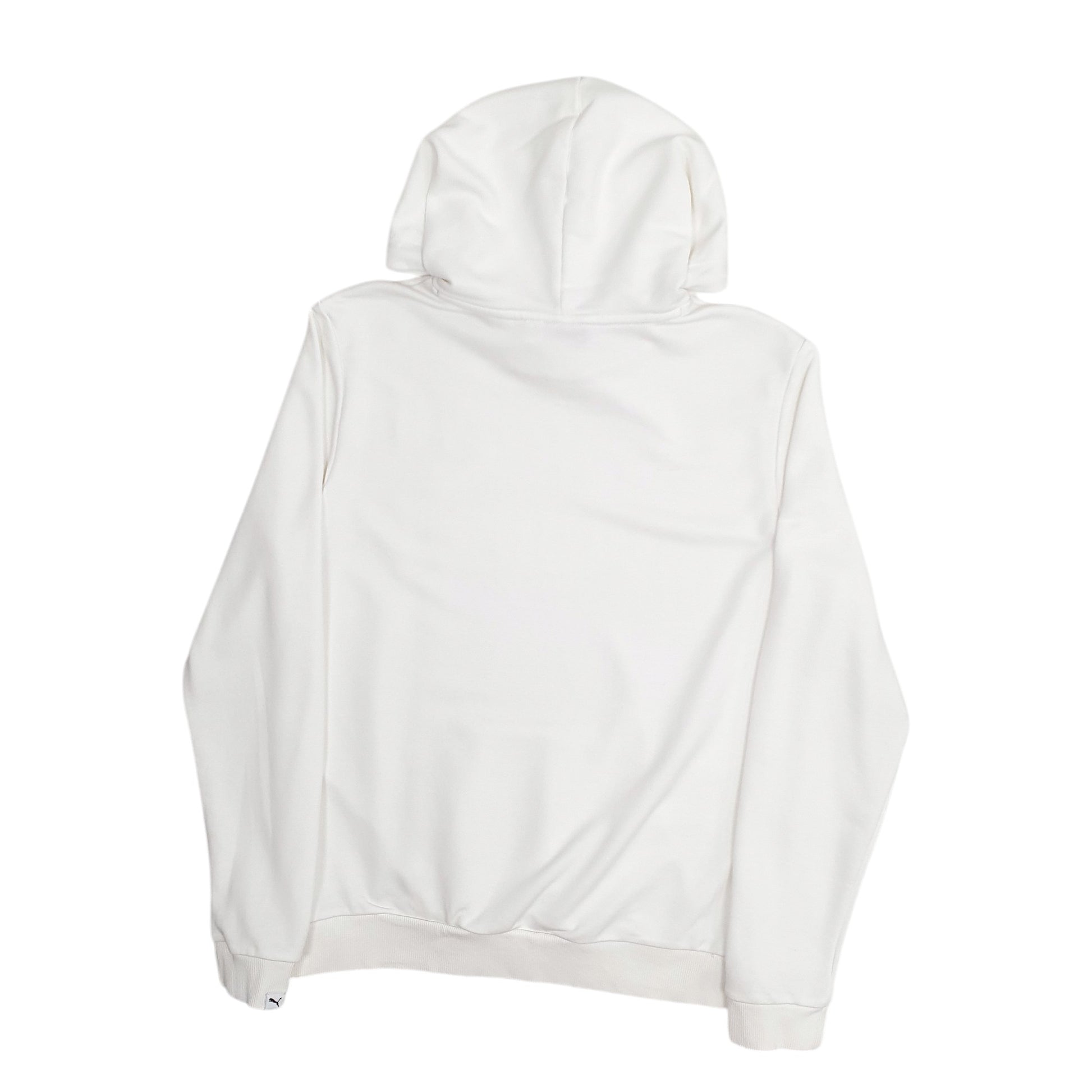 Womens White Puma  Hoodie Jumper