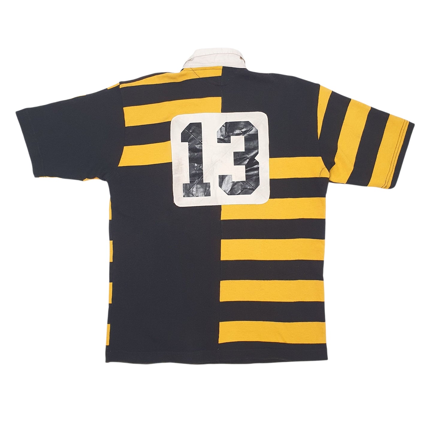 Mens Black Barbarian Banff Rugby Crewneck Polo Shirt