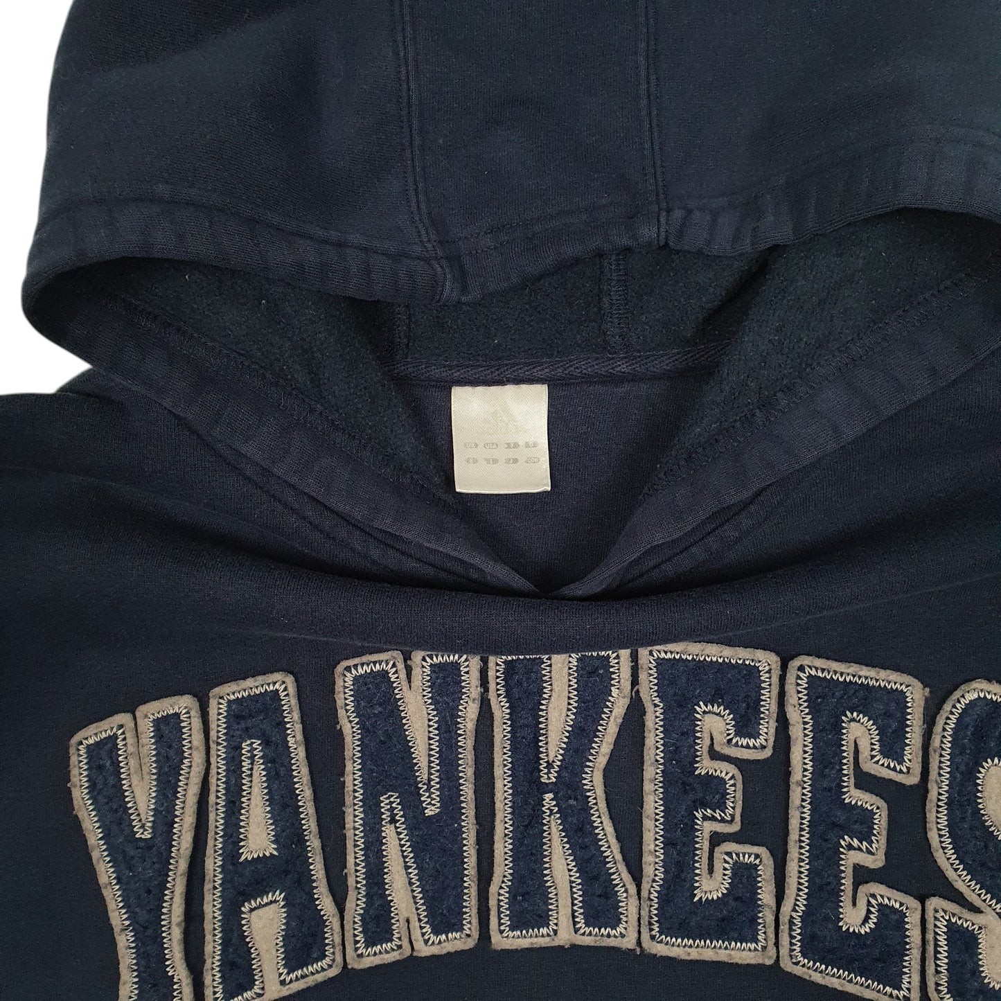 Mens Navy Adidas New York Yankees Vintage 2000s Hoodie Jumper