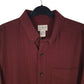 Mens Burgundy L.L.Bean Herringbone  Shirt