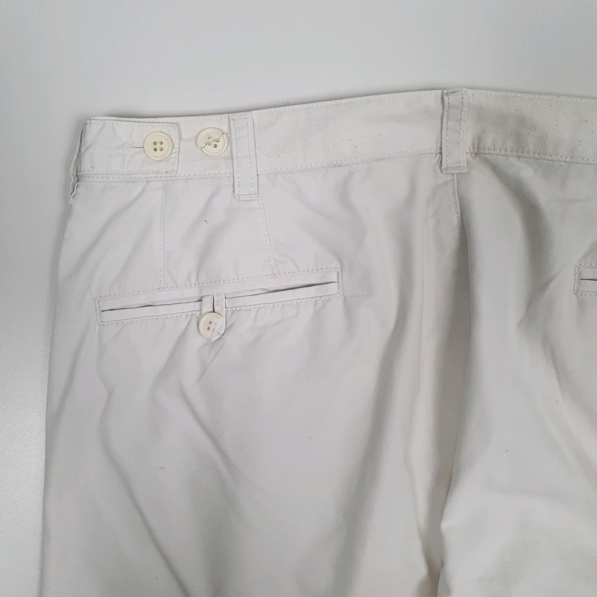 Mens White Lacoste   Trousers