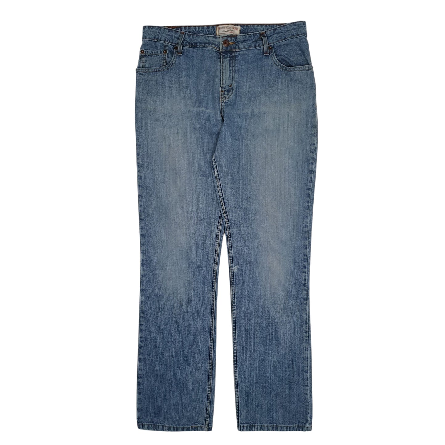 Womens Blue Levis Mid Rise Signature JeansW34 L32