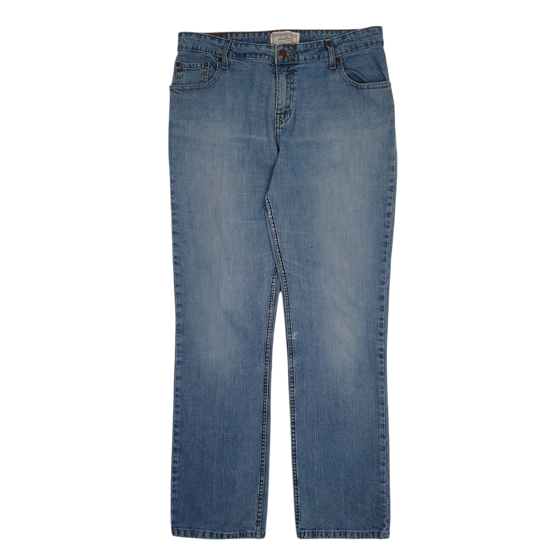 Womens Blue Levis Mid Rise Signature JeansW34 L32