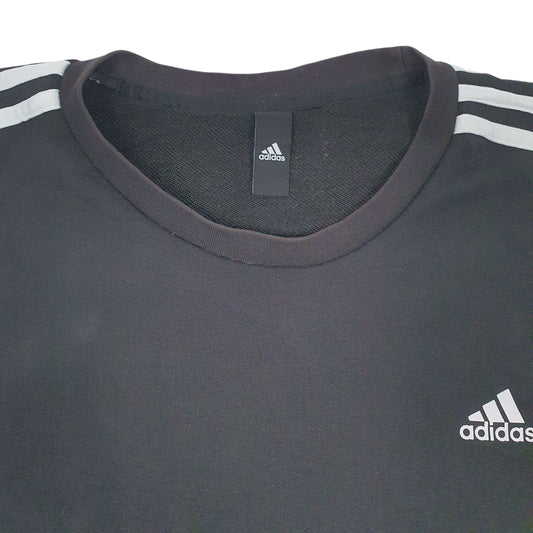 Mens Black Adidas  Crewneck Jumper