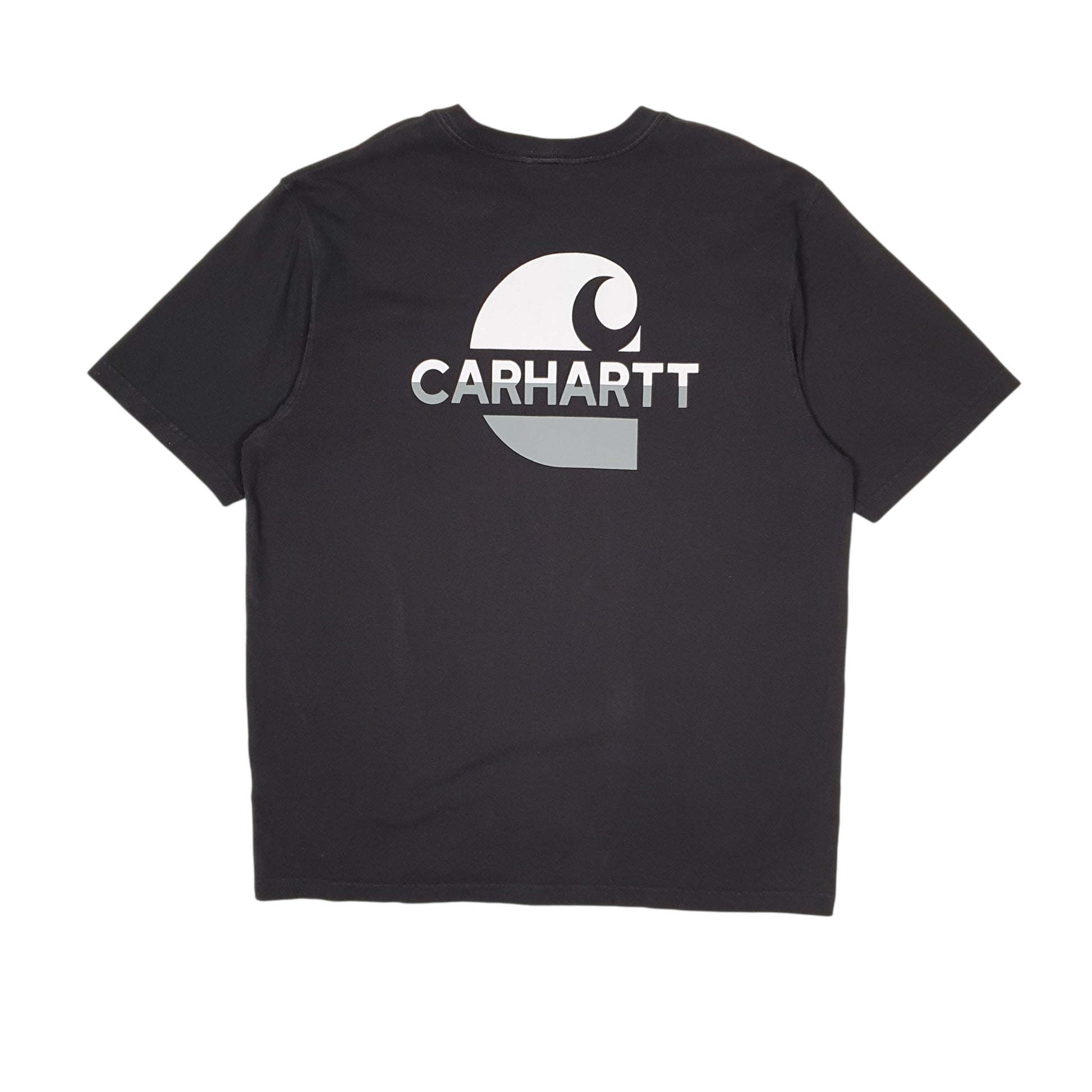 Mens Black Carhartt   T Shirt