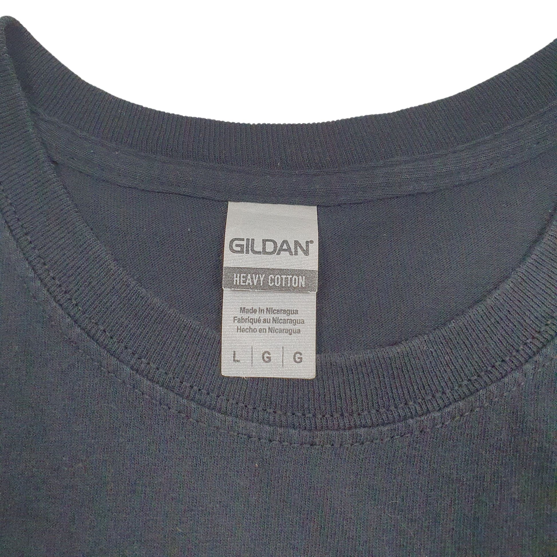 Mens Black Gildan   T Shirt