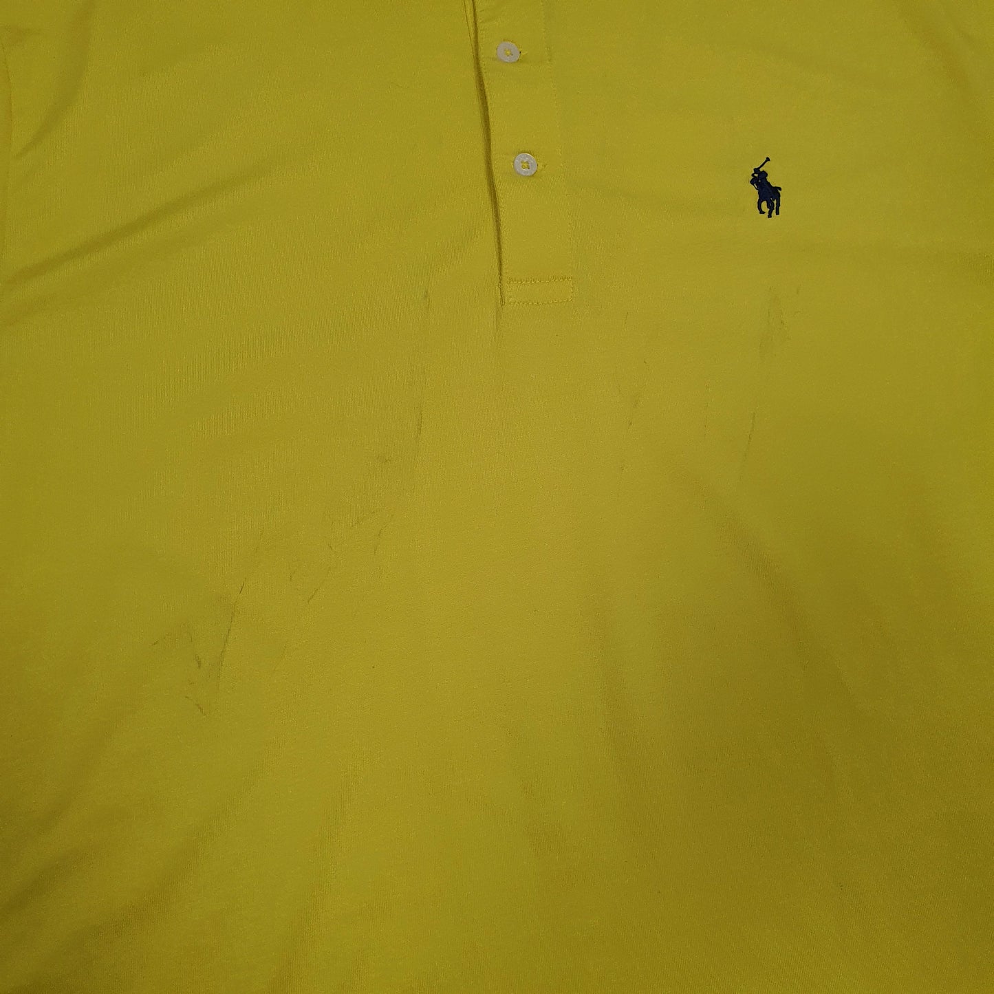 Mens Yellow Polo Ralph Lauren Golf Performance  Polo Shirt