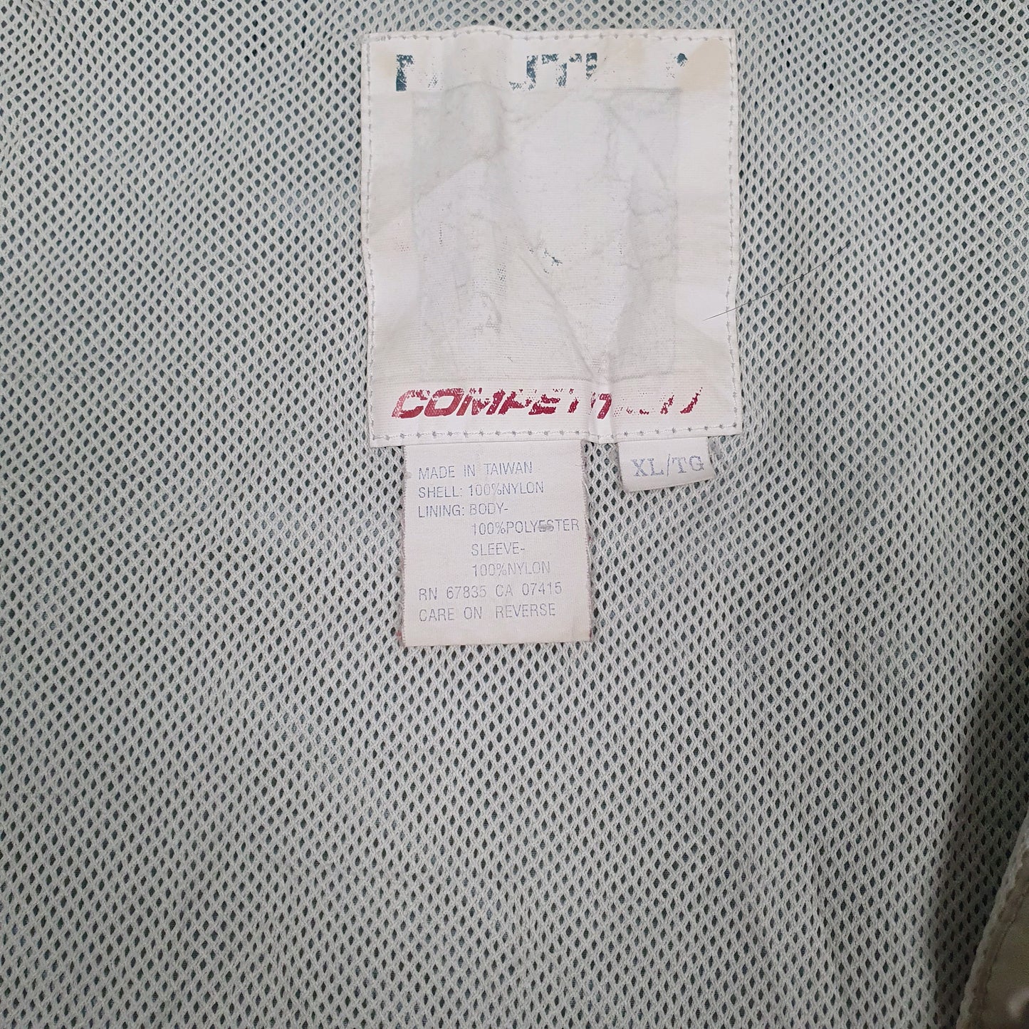 Mens Green Nautica Conpetition Vintage 90s  Coat