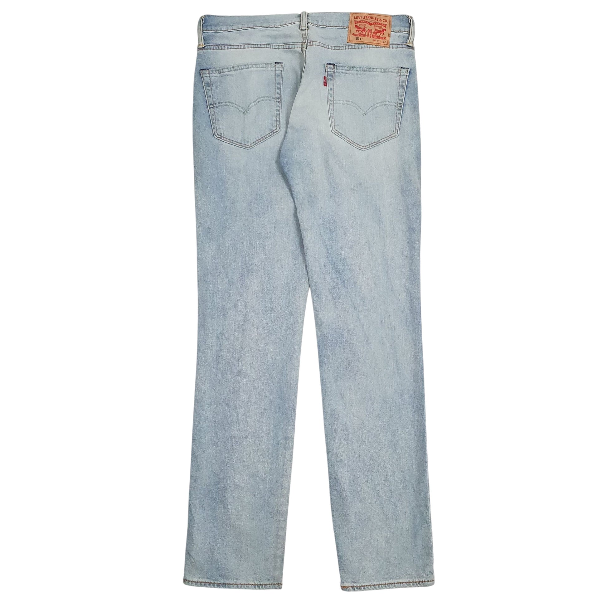 Mens Blue Levis Fading/discolouration throughout.  Jeans