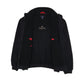 Mens Black GANT Fleece Lined Windbreaker Quarter Zip Coat