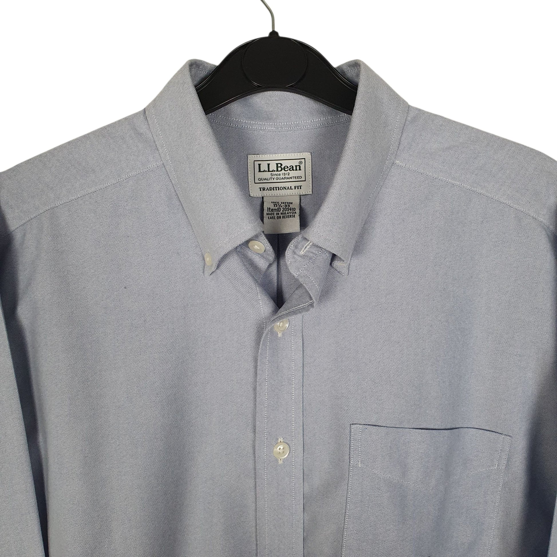 Mens Blue L.L.Bean   Shirt