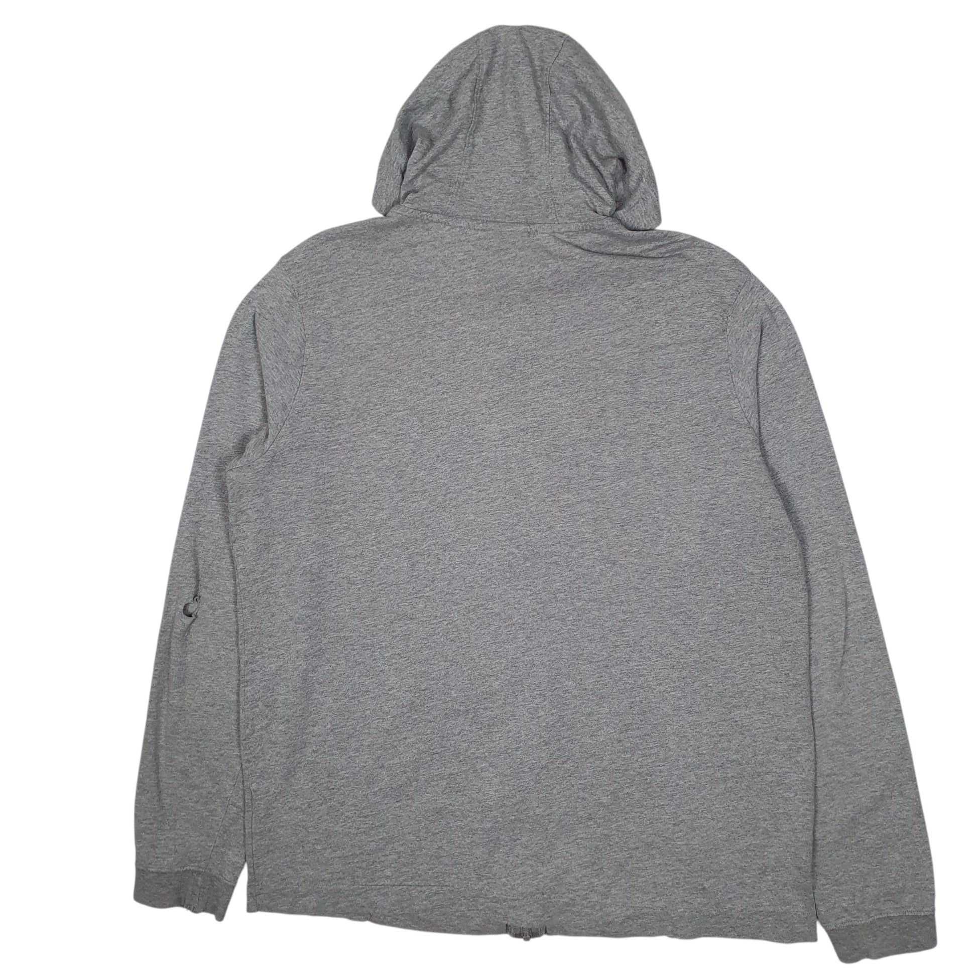 Mens Grey Nike Hoodie Lightweight Full Zip Jumper
