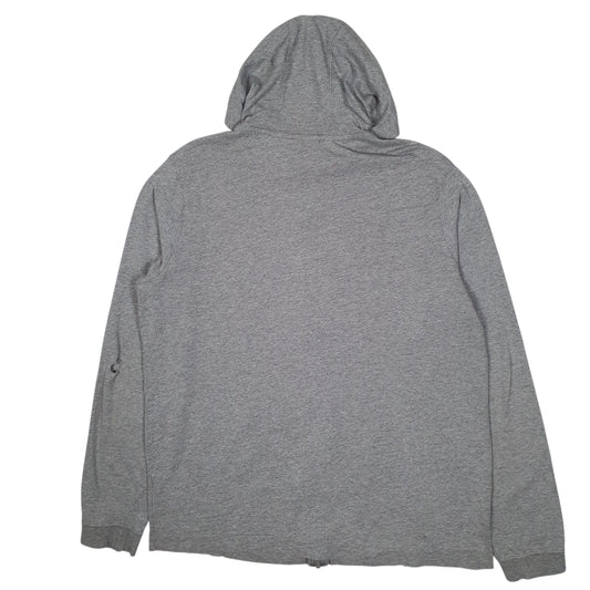 Mens Grey Nike Hoodie Lightweight Full Zip Jumper