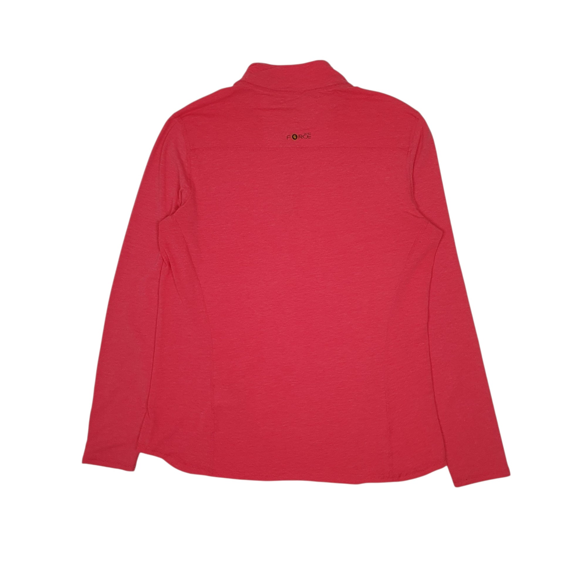 Womens Pink Carhartt Force Activewear Quarter Zip Jumper