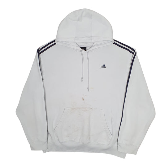 Mens Blue Adidas  Hoodie Jumper