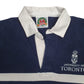 Mens Navy Barbarian Rugby University of Toronto Hoodie Polo Shirt
